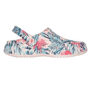 Skechers Womens/Ladies Archfitwave Floral Open Toe Clogs / Multicolored